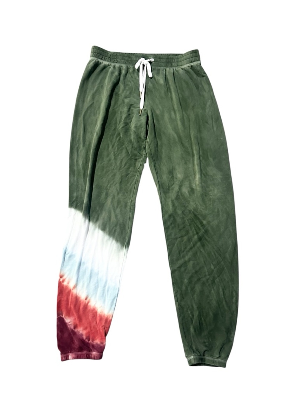 PJ Salvage Mountain Bound Tie Dye Joggers in Olive Green - M - Picture 3 of 6